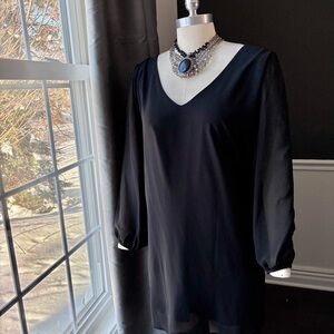 Black Lulus V-Neck Dress XL